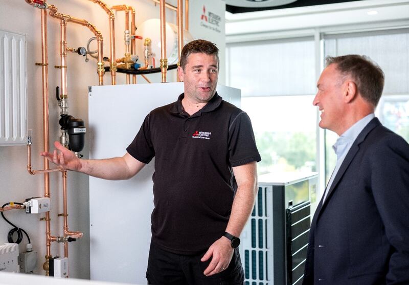 Sean Campbell, technical services manager and Ciaran Moody, president, Mitsubishi Electric Ireland