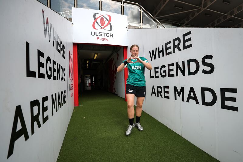 Ireland's Beth Buttimer in Belfast. Photograph: INPHO/ Ben Brady