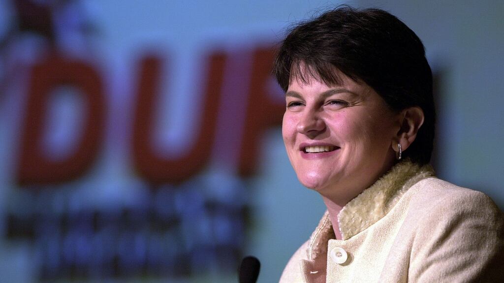 Arlene Foster: Ulster Scots is not a prize to compare with Irish. It is a load of nonsense and everyone knows it. Photograph: Eric Luke Staff