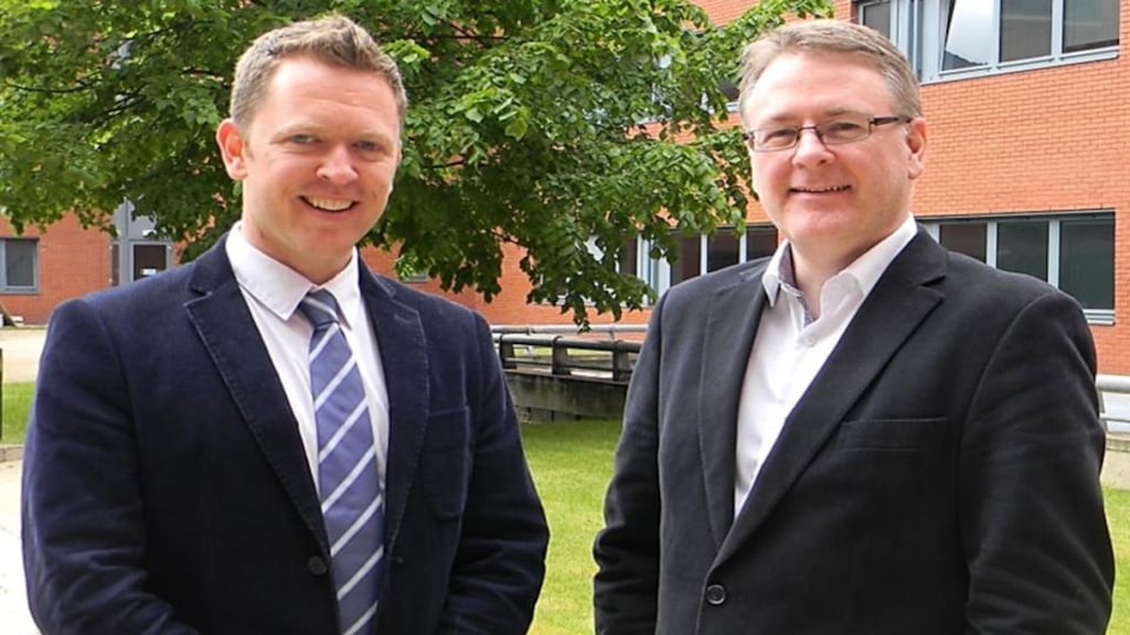 Dublin-based tech start-up Vidiro co-founders Simon Factor and Kevin Magee