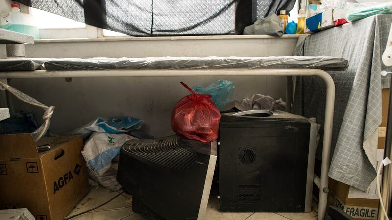 The examination table where female virginity tests are carried out at the main forensic medical centre in Kabul, Afghanistan. Photograph: Andrew Quilty/New York Times