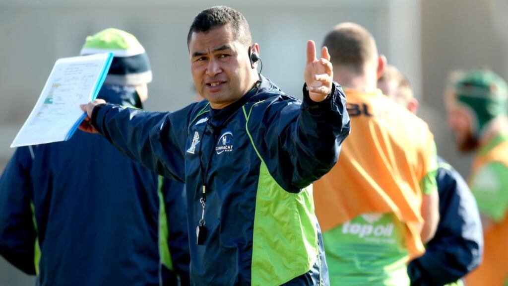 Connacht coach Pat Lam has made one change to the side that lost at home to Glasgow. Photograph: James Crombie/Inpho