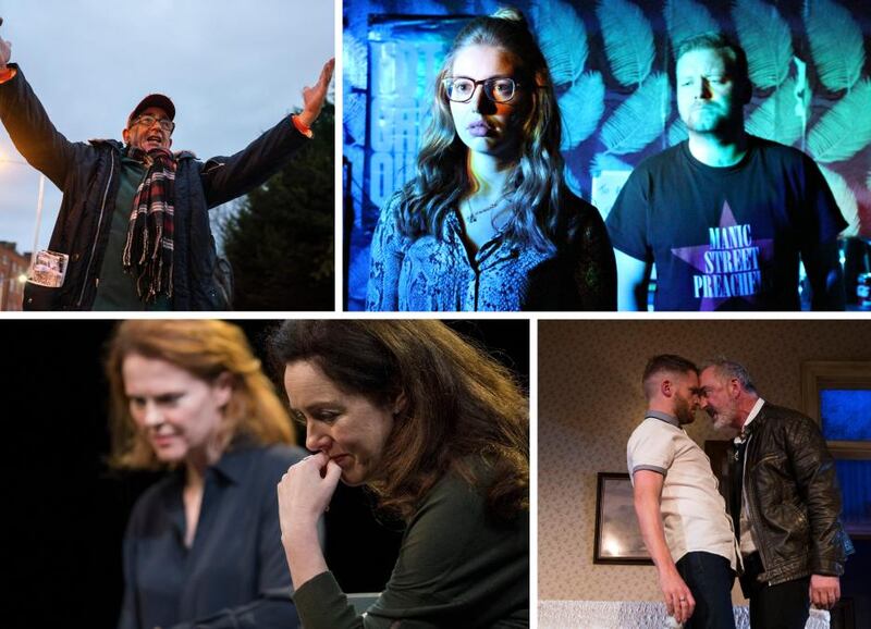Best-new-play nominees (clockwise from top left) The Lost O’Casey, Northern Lights, Come on Home and The Approach