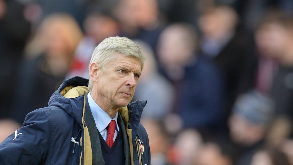 Arsène Wenger: ‘What you want from your fans is to fight together until the last game of the season.’ Photograph: Afp