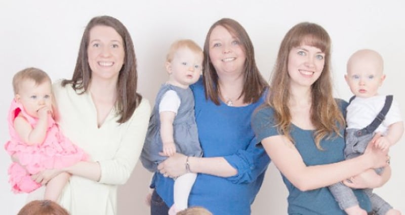 From left: Fia and Vanessa, Dayna and Rachel, Joe and Vraja. Photograph: Eoghan Garvey