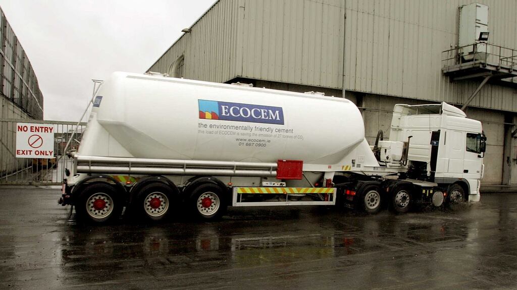 Ecocem: even though the company is just about to enter the UK market, founder Donal O’Riain said, it has already got orders for 200,000 tonnes of product for its first year and is not taking any further orders. Photograph: David Sleator