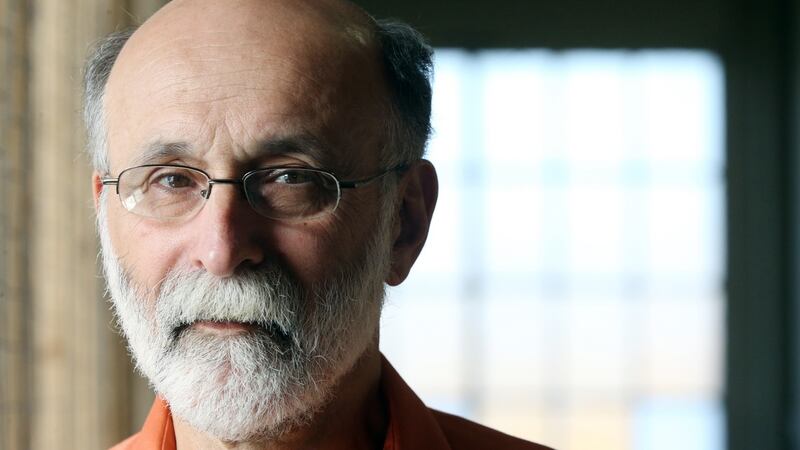 Robert Meeropol poses for a portrait at the Rosenberg Fund For Children in Easthampton, Massachusetts in 2016. Robert and his brother, Michael, asked president Obama to pardon their mother. Photograph: Craig F Walker/The Boston Globe via Getty