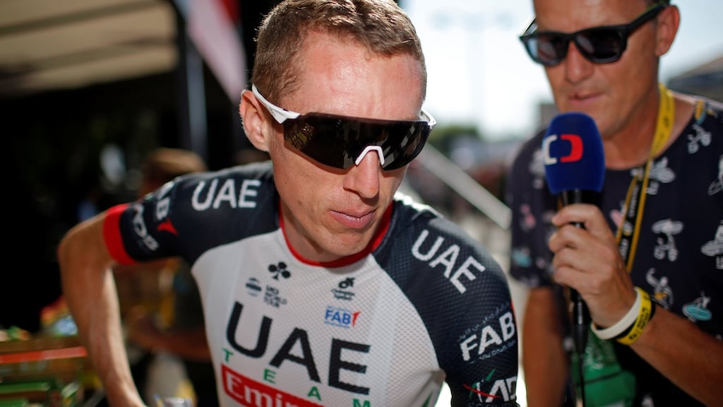 Dan Martin finished second overall in the Tour of the Basque Country. Photograph: Stephane Mahe/Reuters