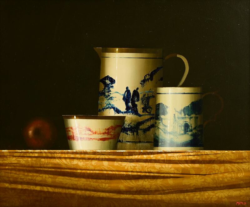 Martin Mooney’s Still Life with Blue Patterned Jug ((€3,000-€5,000)