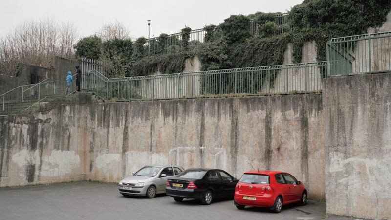 Overpass, from Paddy Kelly’s photographs of former IRA training sites in his series Bogland, from the exhibition An Uncertain State at the Gallery of Photography, Dublin