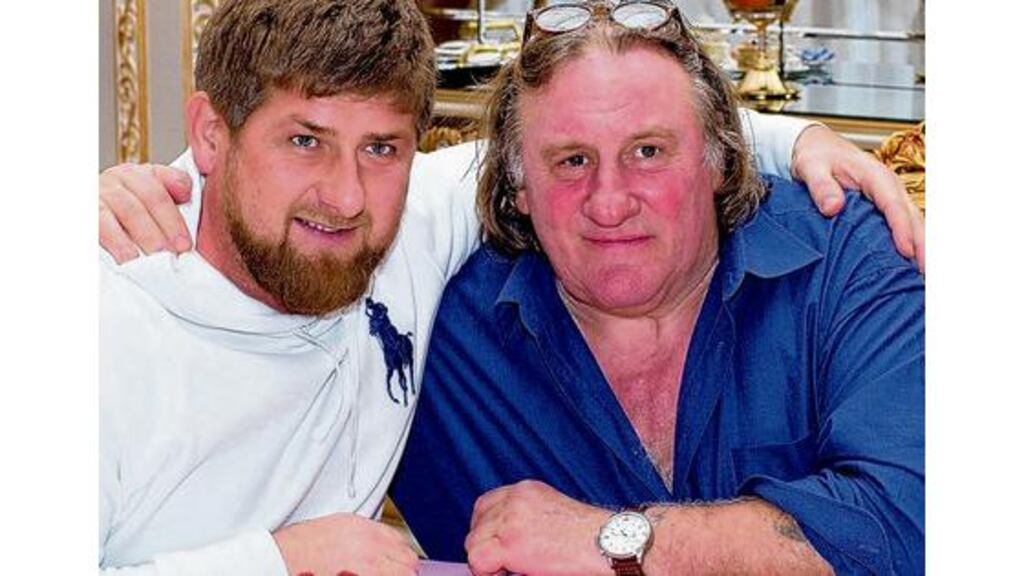 Chechen president Ramzan Kadyrov and Gerard Depardieu