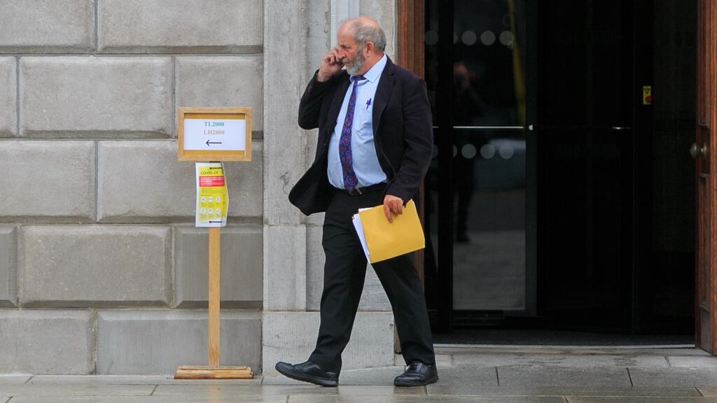 Danny Healy Rae at Leinster House on Kildare Street, Dublin. Photograph: Gareth Chaney/Collins