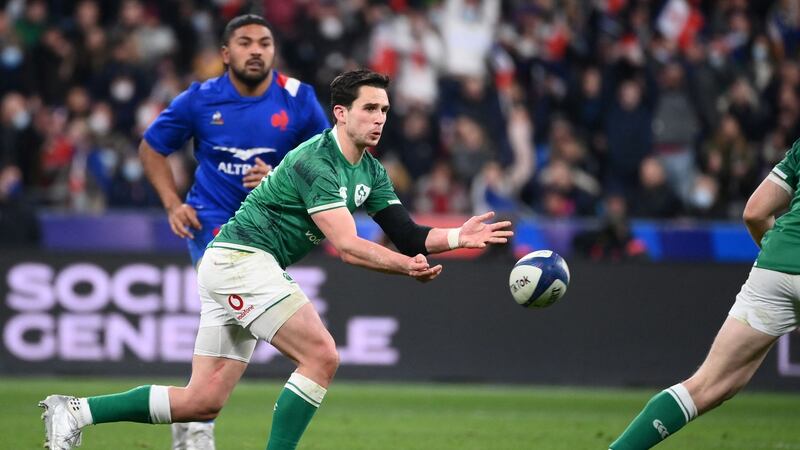 While there were a few moments Carbery would like back, the Munster outhalf can be proud of his performance. Photograph: Franck Fife/AFP/Getty Images