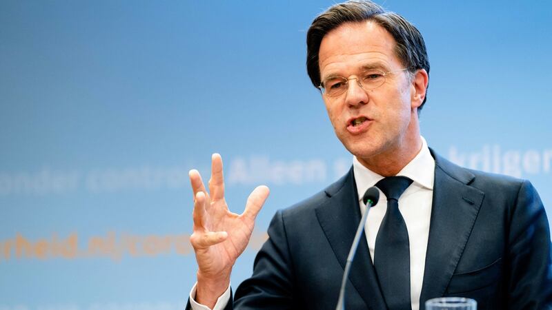 The Netherlands, under prime minister Mark Rutte, leads a group of countries that are staunchly against jointly backed debt. Photograph: Bart Maat/EPA