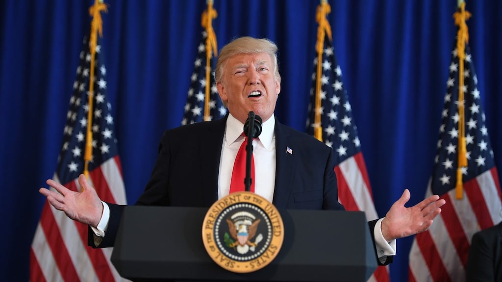 The US president said he asked business leaders what would improve the US job market. Photograph: Jim Watson/AFP/Getty Images