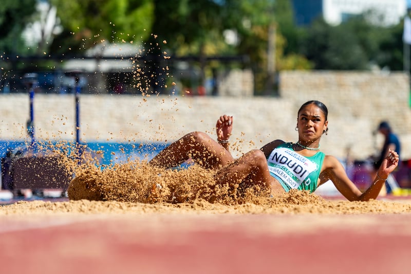 Elizabeth Ndudi competed in the European U20s Championships last year. Photograph: Jurij Kodrun/Getty Images for European Athletics