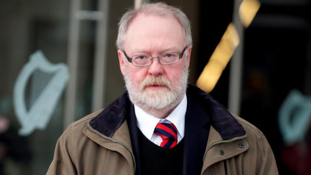 Deputy State Pathologist Dr Michael Curtis leaving court: He said that Ms O’Hara’s skull, hands and arms were among the bones not recovered.  Photograph: Collins Courts.