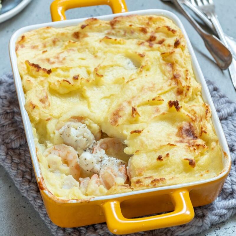 Make a versatile ‘fish base’ that can be used in fish pie, fish cakes or a curry. Photograph: iStock/Getty