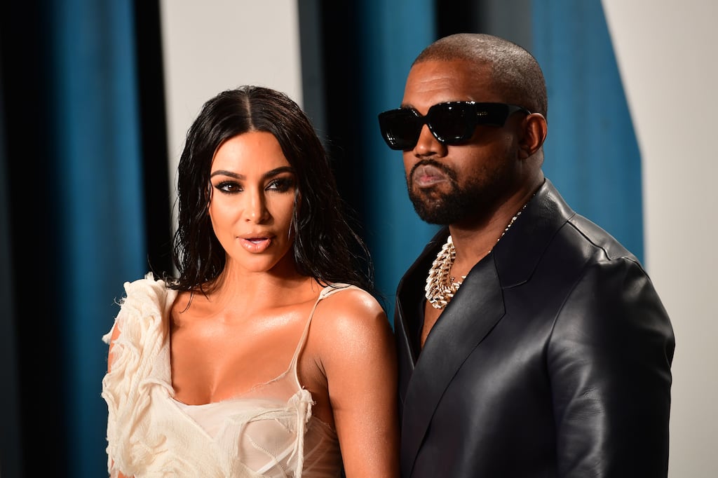 Kim Kardashian and Kanye West: both superstars were hit financially in their interactions with the markets this year. Photograph: Ian West/PA