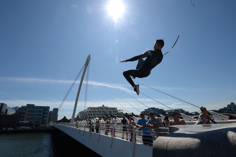 Expert advice: a moment caught perfectly. Photograph: Dara Mac Dónaill