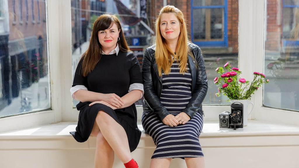 Natasha Duffy and Caroline Duke from Sofft Productions which curates bespoke concert experiences and produces live streams for people in music, theatre and events. Photograph: Ray Keogh