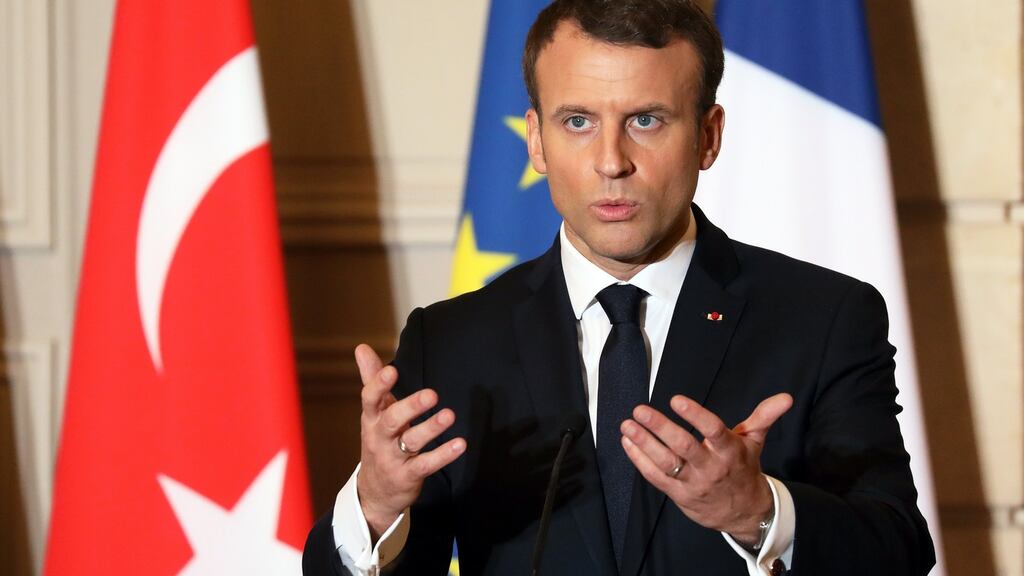 French president Emmanuel Macron has secured the presidency of the OECD ministerial Council for France for the first semester of 2018. Photograph: Ludovic Marin/EPA