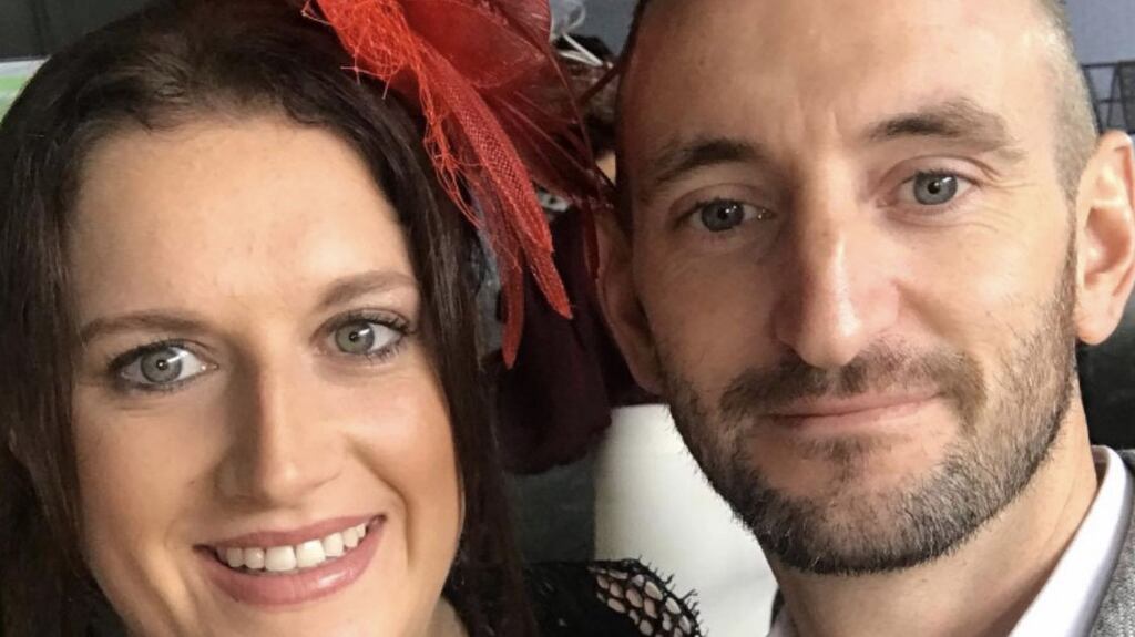 Cormac Molloy with his wife Sandie. The couple moved to Brisbane from Tipperary in 2011