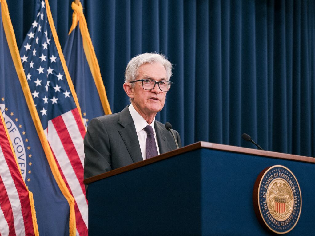 US Federal Reserve chair Jerome Powell. A divided Federal Reserve is set to make its first interest rate cut this year, as it faces fierce pressure from US President Donald Trump and a split over whether the weakening jobs market can counter the inflationary risk posed by US tariffs. Photograph: Caroline Gutman/The New York Times