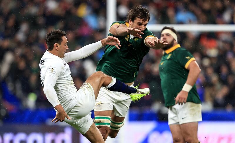 Eben Etzebeth is one of the South African forwards who will strive to overpower New Zealand. Photograph: Dan Sheridan/Inpho