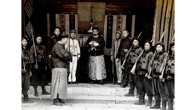 Pictures from a collection up for auction this Sunday show Shanghai in the early years of the last century. Some show details of street life, others historical events such as the execution of those involved in the Boxer Uprising