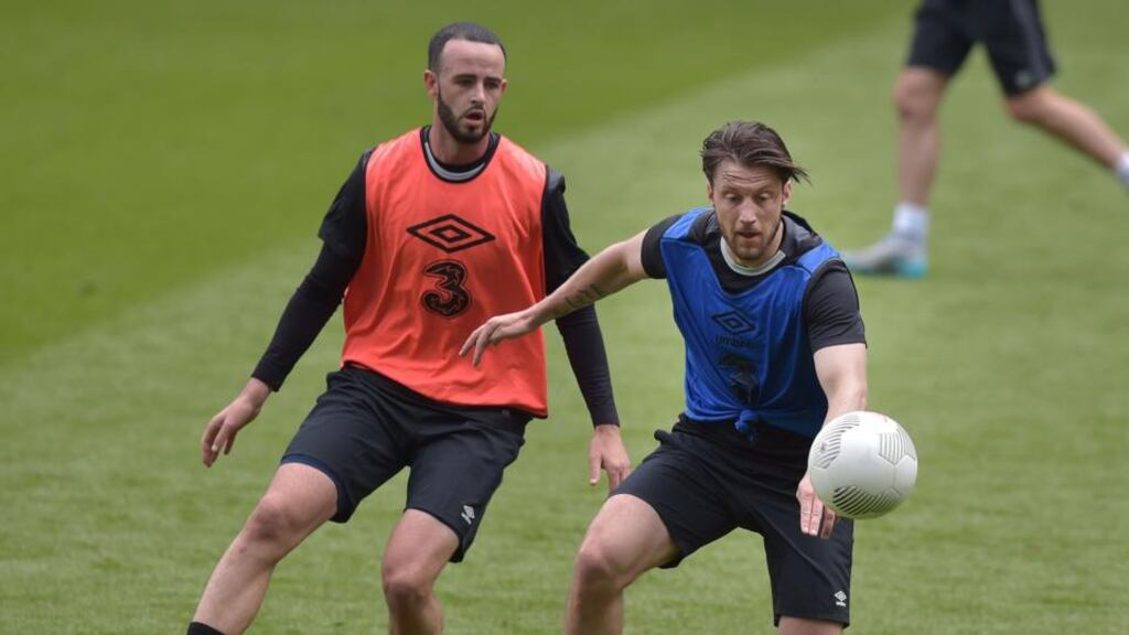 Martin O’Neill used the behind-closed-doors friendly at the Aviva Stadium to have a look at players like Bournemouth’s Harry Arter. Photo: Charles McQuillan/Getty Images