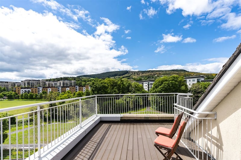This Sandyford property has great views of the Dublin Mountains