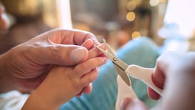 A stray nail flew from the clippers and lodged itself under my eyelid. I screamed