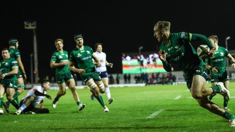 Connacht’s John Porch in action against Cardiff Blues at the Sportsground, Galway on February 15th. Photograph: James Crombie/Inpho