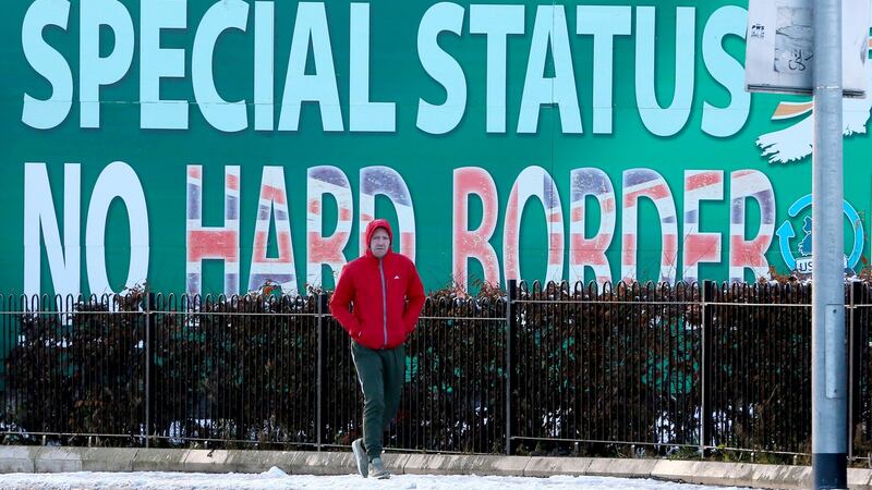 The survey was carried out amid ongoing uncertainty over how the Irish Border will be handled in the final Brexit agreement. Photograph: PAUL FAITH/AFP/Getty Images
