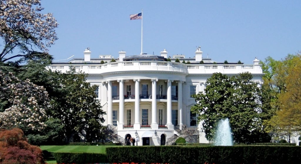 The south facade of the White House today