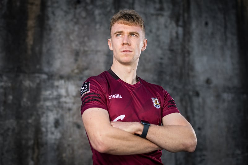 Dylan McHugh: 'I remember thinking at 23, I was too old to ever play for Galway, which is kind of funny looking back now.' Photograph: Laszlo Geczo/Inpho