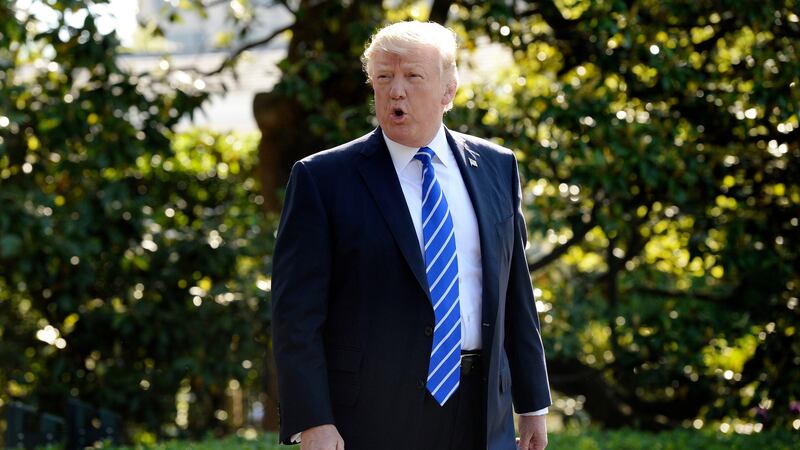 US president Donald Trump: he is not welcome at U2 concerts. Photograph: Olivier Douliery/AFP/Getty Images