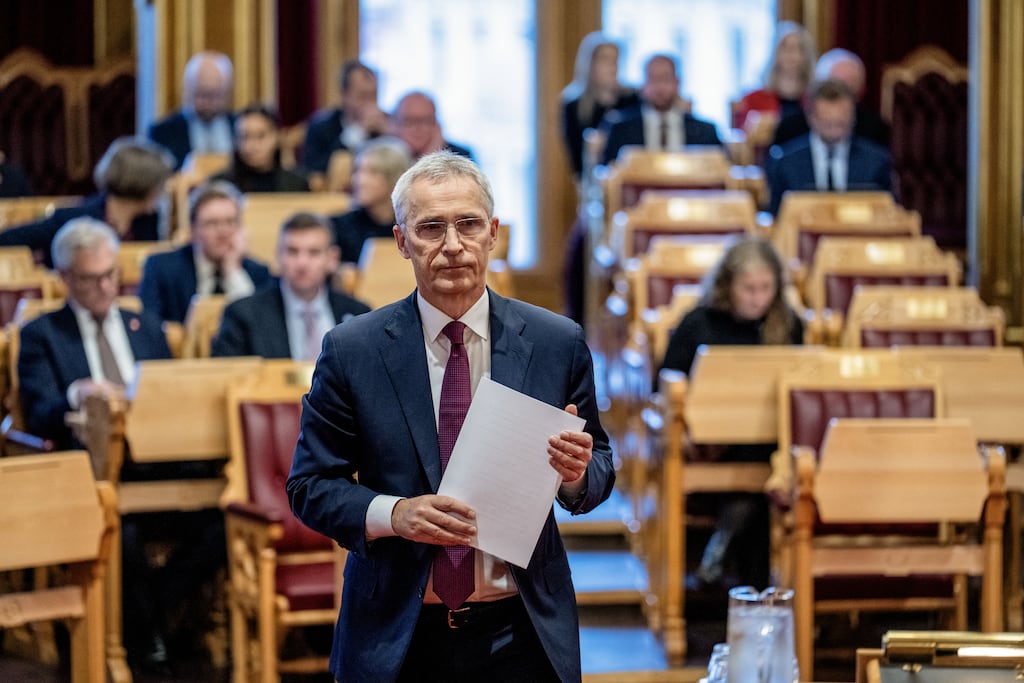 Norway's finance minister Jens Stoltenberg said that Norway has suspended its ethical investing rules to avoid its $2.1tn oil fund being forced to sell out of Amazon, Microsoft and Alphabet due to their work for the Israeli government. Photograph: Stian Lysberg/Getty Images