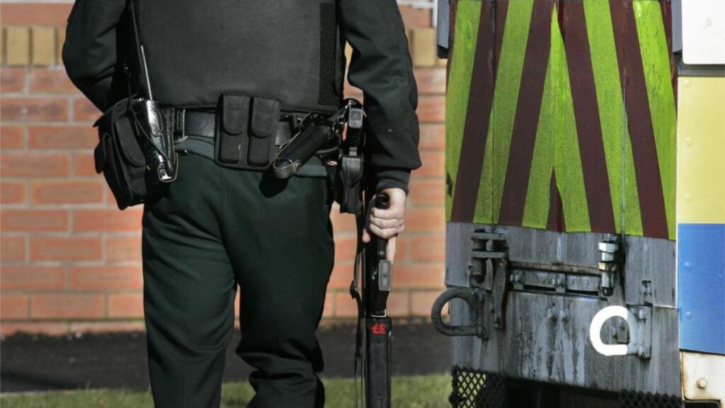 Two men boarded the bus close to the Ballymagroarty estate in Derry last night and told the driver to take the device to Strand Road police station. Photograph: Dara Mac Dónaill/The Irish Times