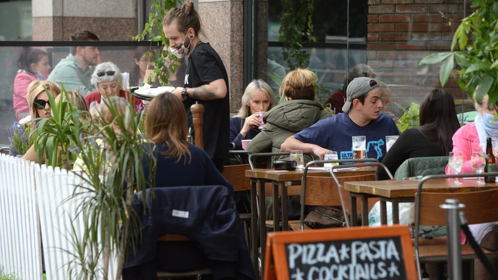 ‘Bottom line is that outdoor dining is much less risky,” says Professor Kingston Mills. File photograph: Dara Mac Donaill / The Irish Times
