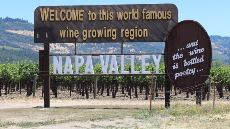 Welcome to Napa Valley sign.