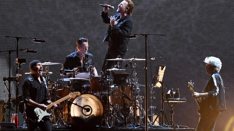 U2: €10 million to support health care workers. Photograph: Sam Wundke/EPA