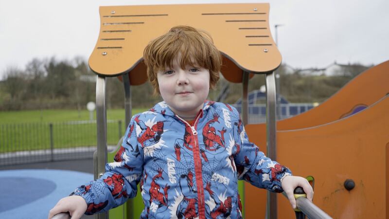 Lewis Harte was diagnosed with the muscular disease when he was two years old. Photograph: Enda O’Dowd