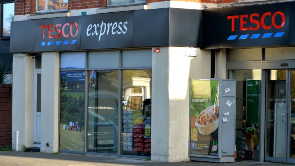 Tesco Express on Kimmage Road Lower in Dublin. The supermarket giant this morning said that its performance in Ireland is “improving”, after a continued decline in its market share. Photograph: David Sleator/THE IRISH TIMES