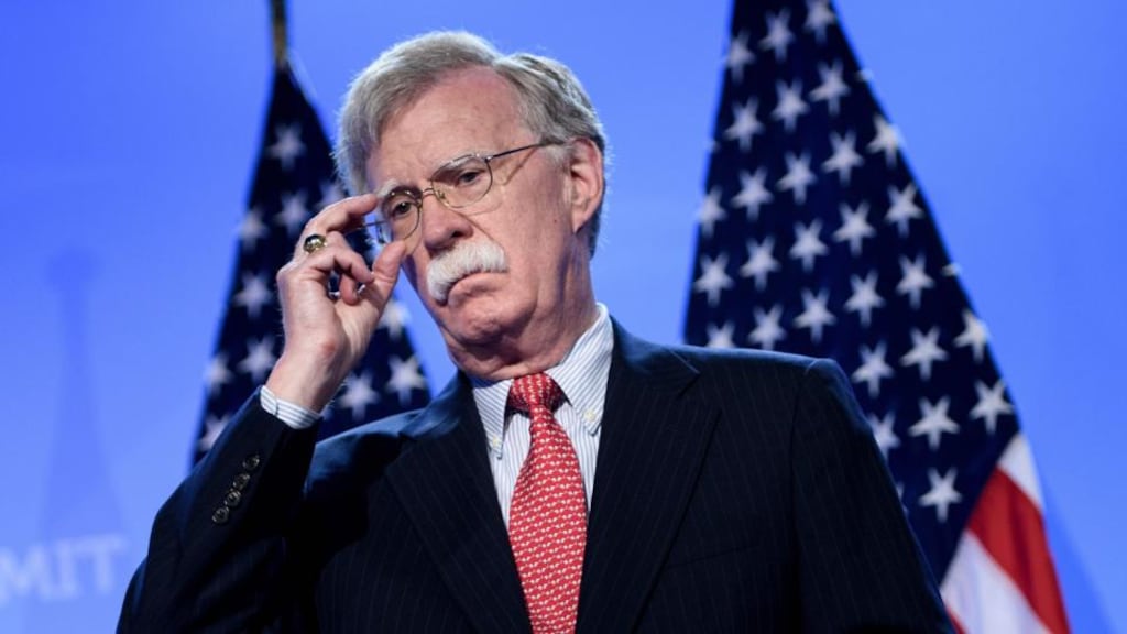 US national security adviser John Bolton has reaffirmed threats from President Trump’s recent tweets towards Iran Photograph: Brendan Smialowski/AFP/Getty