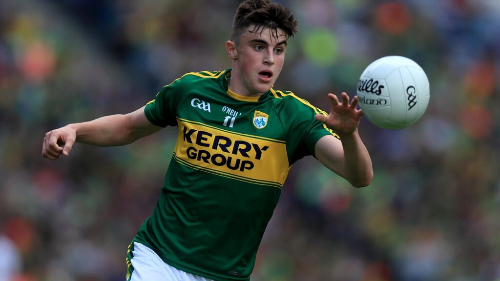 Seán O’Shea has impressed Kerry manager Éamonn Fitzmaurice while training with the senior panel. Photograph: Donall Farmer/Inpho