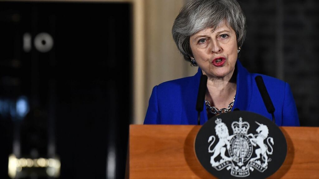 Britain’s Prime Minister Theresa May won a confidence vote after Parliament rejected her Brexit deal. Photograph: Clodagh Kilcoyne/Reuters
