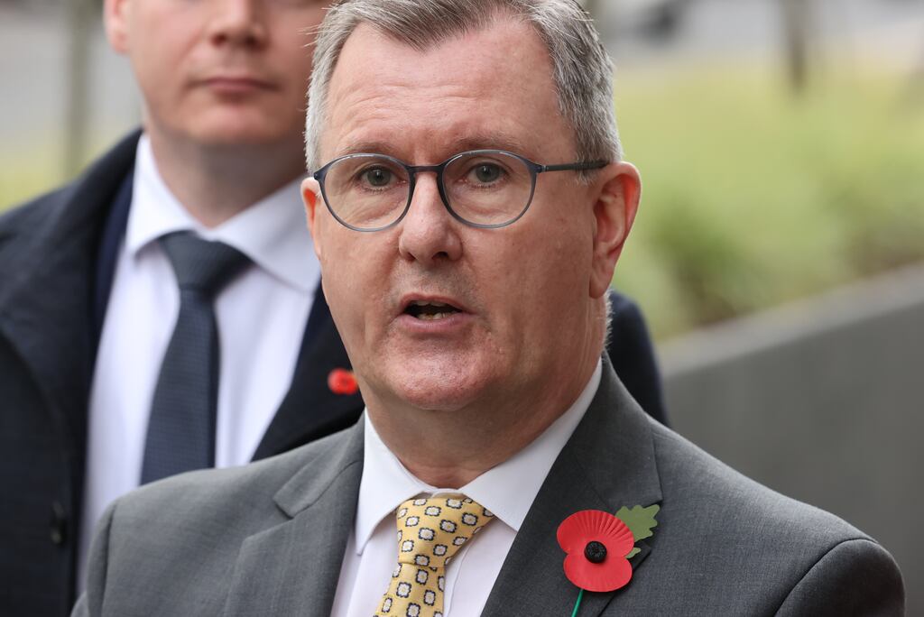 Jeffrey Donaldson: A few months of limbo is just about tolerable while waiting for the DUP to say yes. It is intolerable if the DUP seems bound to say no, casting devolution into limbo indefinitely. Photograph: Liam McBurney