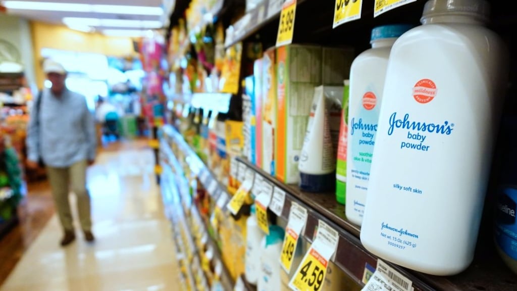 Johnson & Johnson will stop selling its baby talcum powder in the US and Canada, but not in other markets. Photograph: Frederic J Brown/AFP via Getty Images